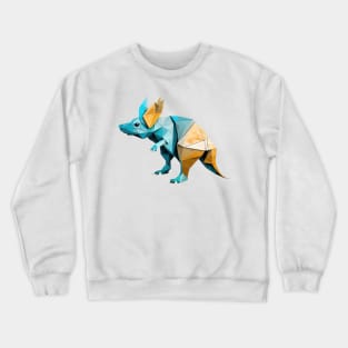 Fictional origami animal #16 Crewneck Sweatshirt